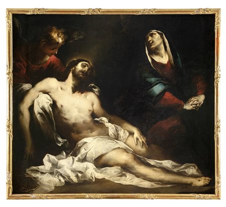 Valerio Castello Pietà
Olio su tela, cm 158x175
In cornice (difetti e restauri)