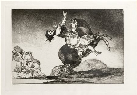 Francisco Josè Goya y Lucientes El Caballo raptor, della serie Los Proverbios
Ac