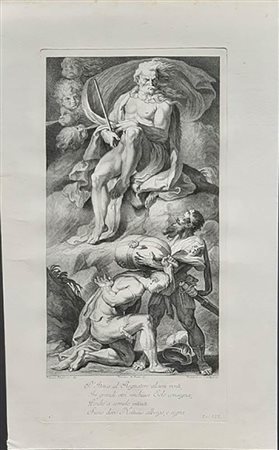 Bartolomeo Crivellari (Venezia, 1716-1777), da disegno di Domenico Maria Fratta (1696-1763) da Pellegrino Tibaldi (Valsolda, 1527 – Milano, 1596)<br>IL DONO DI EOLO