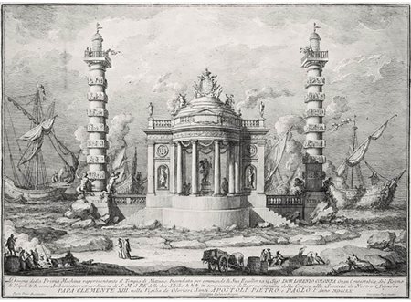Giuseppe Vasi (1710-1782)<br>Il Tempio di Nettuno