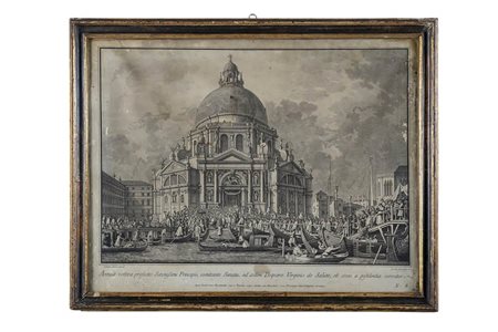 Giambattista Brustolon (1718 - 1796) da Giovanni Antonio Canal (1697 - 1768)<br>Visita del Doge alla Salute