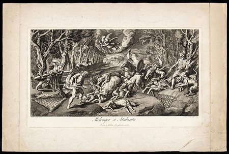 Joseph Lonsing (1739-1799)<br>Meleagro et Atalanta
(La caccia al cinghiale calidonio)