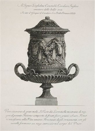 Giovanni Battista Piranesi (1720 - 1778)<br>Vaso Cinerario di Gran Mole