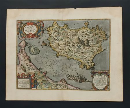 Abraham Ortelius (1527 - 1598)<br>Ischia quae olim Aenaria