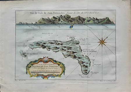 Jacques-Nicholas Bellin (1703-1772)<br>CARTE PARTICULIERE DE L’ISLE DE JUAN FERNANDES
