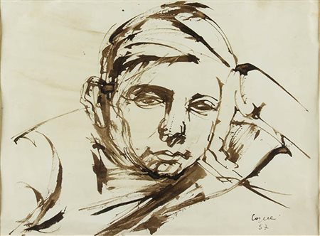 ANGELO CAPELLI<br>Ritratto di uomo, 1957