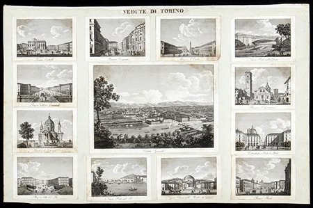 FEDERICO LOSE (1776 - 1833)<br>Vedute di Torino   