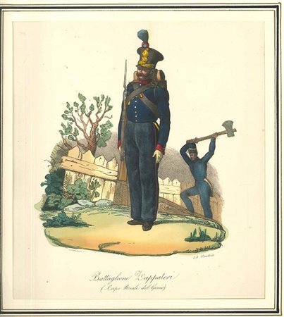Anonimo del XIX secolo<br>Battaglione Zappatori
