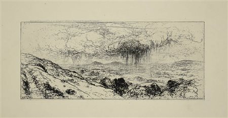 John Charles Robinson<br>Paesaggio con la tempesta