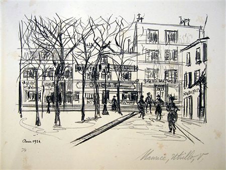 Maurice Utrillo<br>Place du Tertre