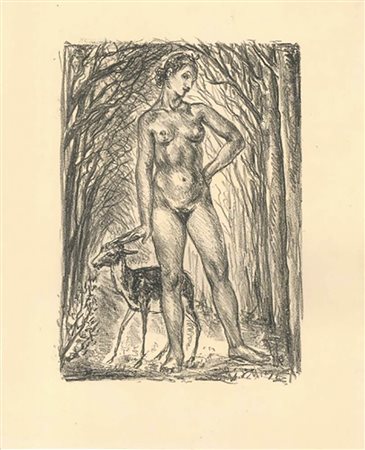 Etienne Drian<br>Nudo nel bosco 