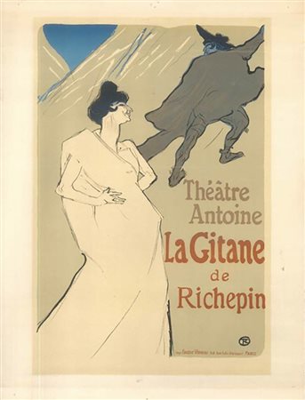 (dal disegno di) Henri Toulouse Lautrec<br>La Gitane de Richepin