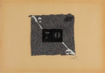 Antoni Tapies (Barcellona 1923-2012)  - One is Nobody Series No. 16, 1978