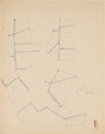 Lucio Fontana (Rosario 1899-Varese 1968)  - Studi per scultura, 1952 around