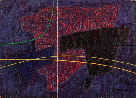 Luigi Veronesi (Milano 1908-1998)  - Composizione astratta, 1965