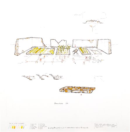 Gianfranco Baruchello (Livorno 1924)  - Progetto per "Rinascita", 1986