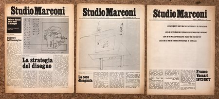 STUDIO MARCONI, MILANO - Lotto unico di 3 notiziari editi dalla Galleria