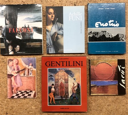 ARTE FIGURATIVA (GENTILINI, SAETTI, FUNI, FALCONI E ENOTRIO) - Lotto unico di 6 cataloghi