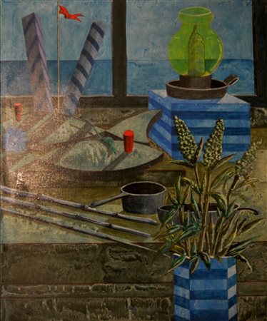 CAPUTO TONINO Lecce 1933 “Still life con canne”