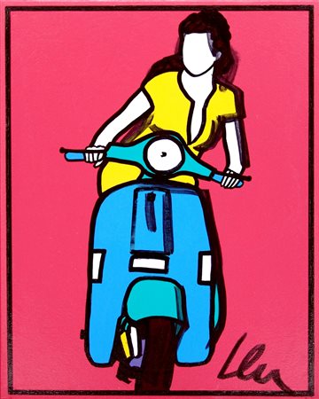 MARCO LODOLA, Pin-up in Vespa, 2020