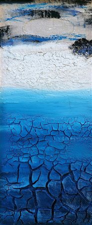 ANGELA CACCIAMANI, Cretto azzurro, 2012