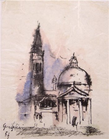 FRANCO GENTILINI, Chiesa, 1954