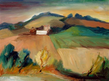 EDMONDO GIULIANI, Paesaggio, c. 1980