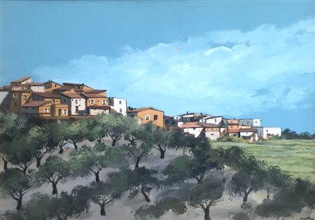 ENOTRIO PUGLIESE, Paesaggio calabrese, c. 1980