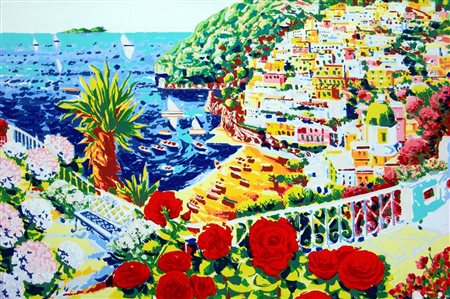 ATHOS FACCINCANI, Positano, le rose rosse e un canto di luce