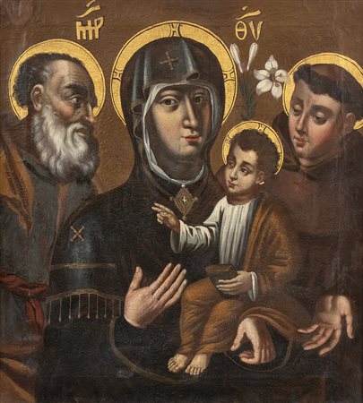Madonna con Bambino, San Giuseppe e Sant'Antonio da Padova (Madonna Odegetria)