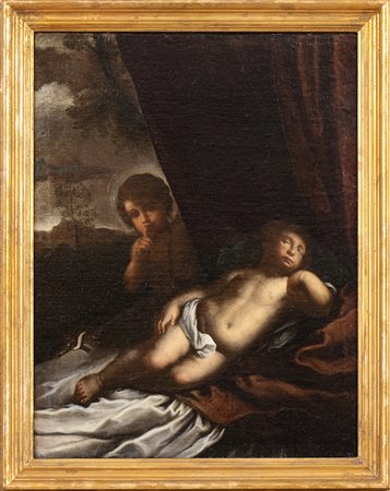 Gesù Bambino dormiente con San Giovannino