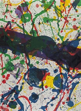 Sam Francis "Poème dans le ciel" 1986