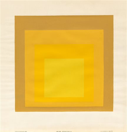 JOSEF ALBERS (1888-1976) - Departing in yellow, 1964