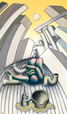 ENRICO BAJ (1924-2003) - Il sogno dell'Idraulico, 1987