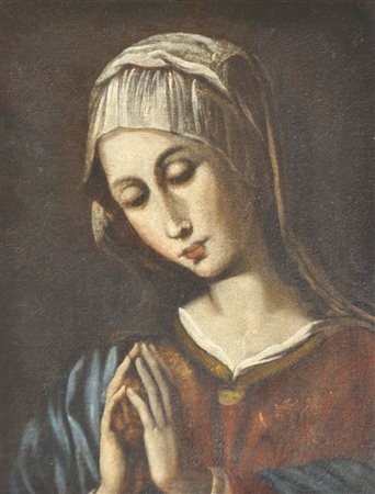 Maler des 18. Jh. /Pittore del XVIII secolo Madonna in preghiera;Olio su...