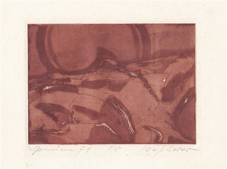 Robert Scherer Paesaggio spagnolo, 1971;Acquatinta, 10,5 x 14,4 cm (lastra)...