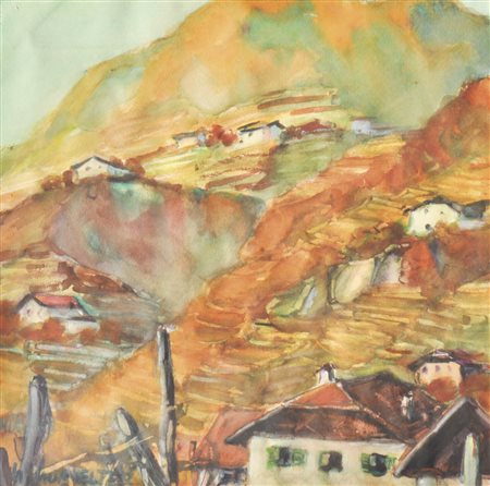 Hubert Mumelter (Bozen/Bolzano 1896 – 1981) Paesaggio autunnale presso...