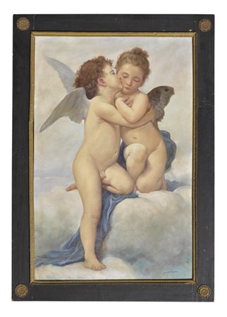 William Adolphe Bouguereau (1825 – 1905) Nachfolger/ copia da Amore e...