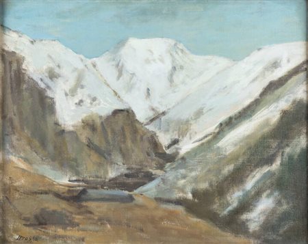 LEONARDO STROPPA<BR>Torino 1900 - 1991<BR>"Paesaggio di montagna"
