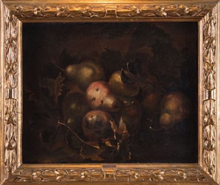 GIOVANNI PAOLO SPADINO (Roma 1659 - 1730), attr. "Natura morta con frutta"....