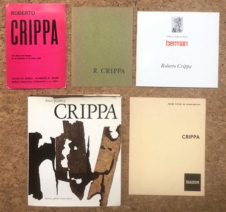 ROBERTO CRIPPA - Lotto unico di 5 cataloghi