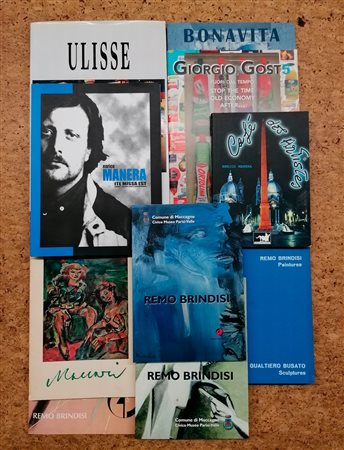 ARTISTI VARI (BRINDISI, BUSATO,
MACCARI, MANERA, GOST, BONAVITA,
ULISSE ) - Lotto unico di 10 cataloghi