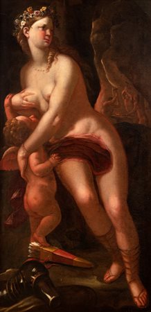 Atelier di Luca Giordano (Napoli 1634 – 1705) - Venere e Cupido nella fucina di Vulcano