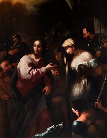 Atelier di Luca Giordano (Napoli 1634 – 1705) - Cristo e l'Adultera
