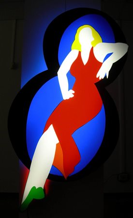 LODOLA MARCO Pavia (Pv) 1955 Pin up 2009 Perspex+neon 120,00x80,00x15,00...