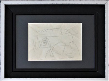 Atanasio Soldati SENZA TITOLO disegno a matita su carta, cm 22x28 firma...