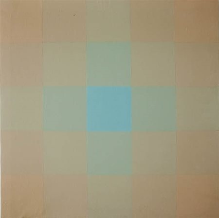 Jorrit Tornquist - Optical - 1972 acrilico e liquitex su tela cm. 80x80 Firma...