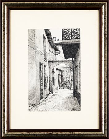 MARIO FOSSATI (1918-1999) - Serina. Via Palma, 1992