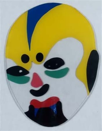 LODOLA MARCO (Dorno Pavia 1955) "Maschera" 1996 Smalto su plexiglass cm. H:...