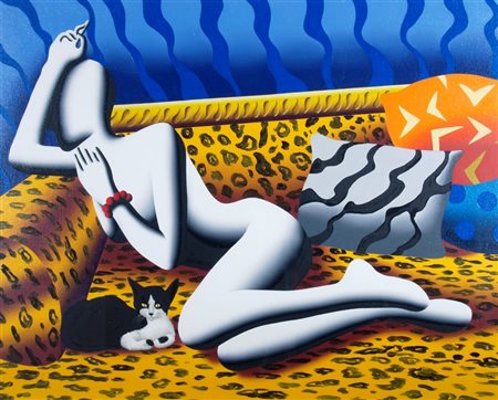 KOSTABI MARK (Los Angeles 1960) "Opulenta" 2000 Olio su tela cm. H: 61.00 L:...